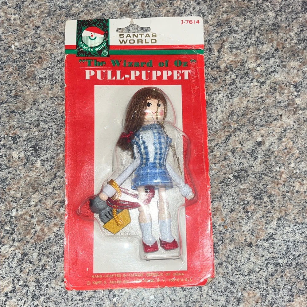 Vintage Kurt Adler The Wizard of Oz Pull-Puppet  Dorothy